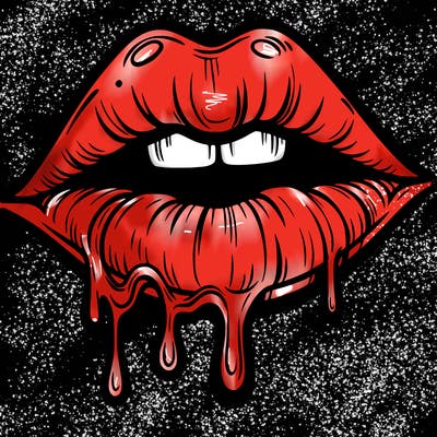 lips that look realistic and drip
