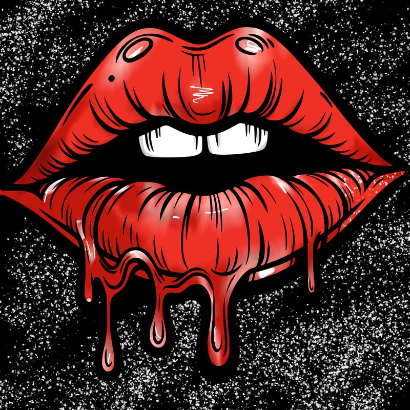 lips that look realistic and drip