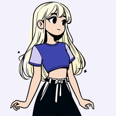 girl in a cute crop top