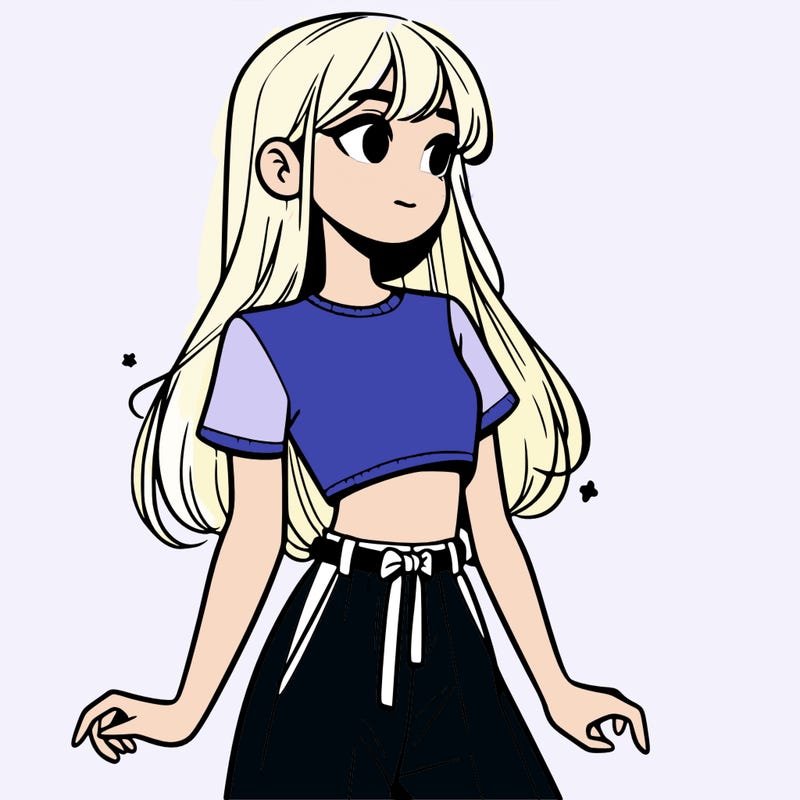 girl in a cute crop top