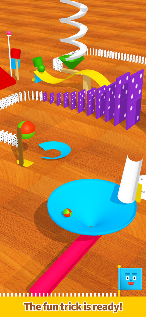 Pocket Marble Runs - ドミノやコースがあるカラフルな3Dマーブルランと連鎖反応マシン