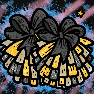 cheer pom poms