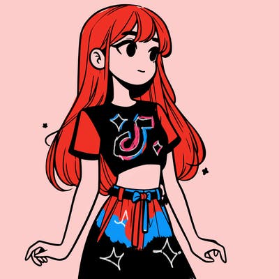 girl in a cute crop top