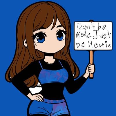 girl in a cute crop top holding a blank sign