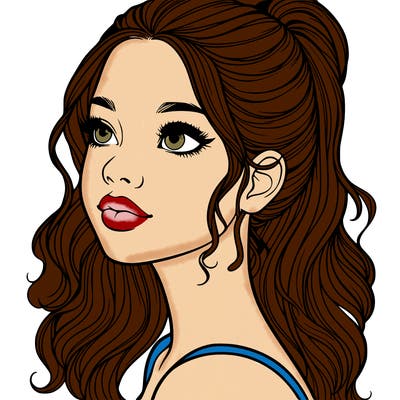 beautiful realistic girl
