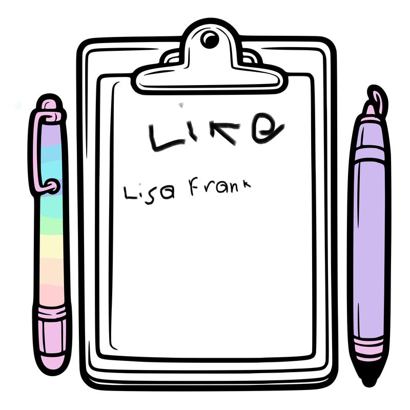 blank clip board with pen