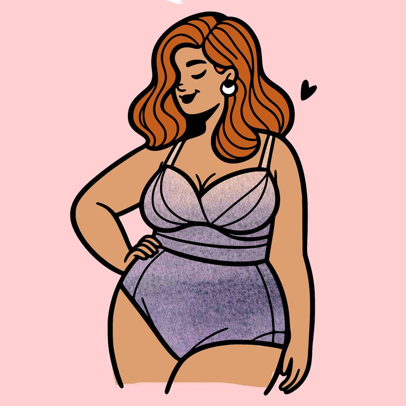 plus size woman bathing suit