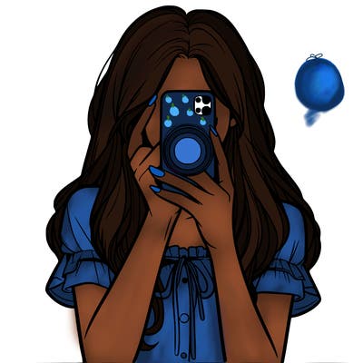 a realistic girl holding her phone taking pictures