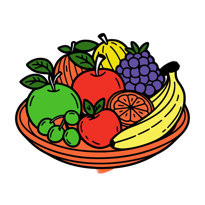 fruit on a plate