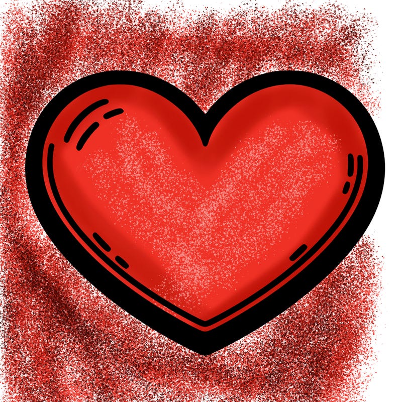 heart with no details or marks