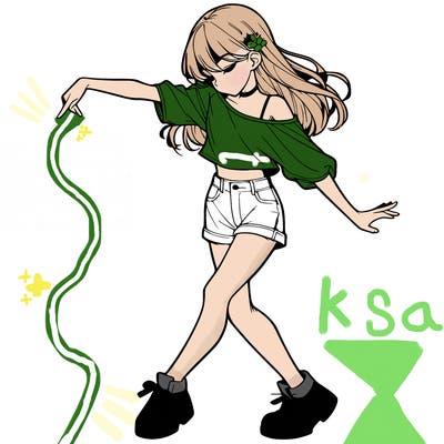 realistic girl danceing