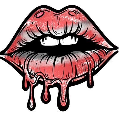 lips that look realistic and drip