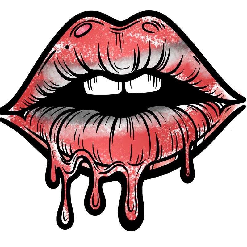 lips that look realistic and drip