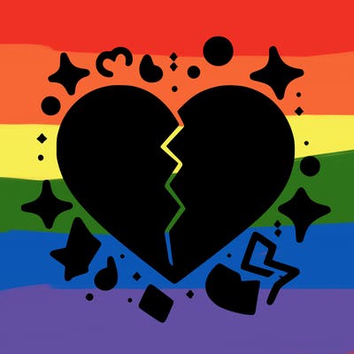 broken and sad heart