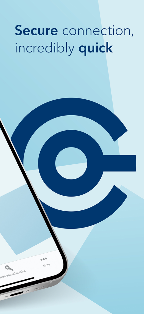 VP Bank Connect - VP Bank Connect app interface highlighting secure and quick connection features