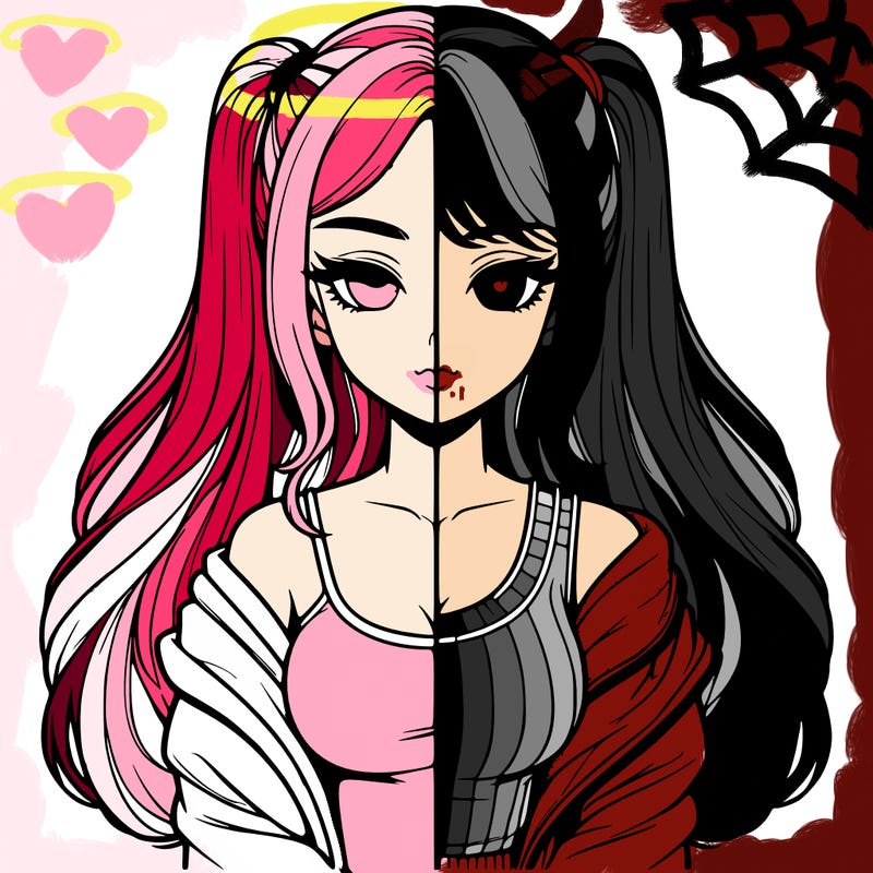 realistic girl split