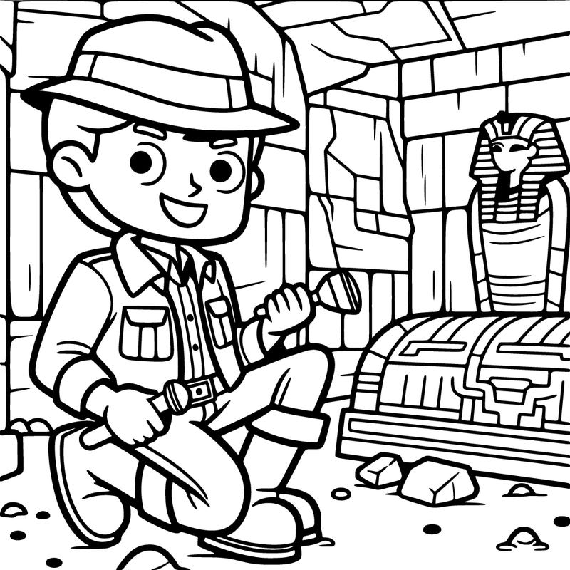 lara croft discovering an egyptian tomb