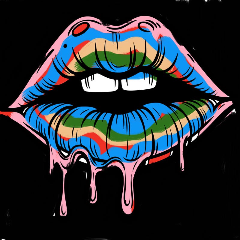 lips that look realistic and drip