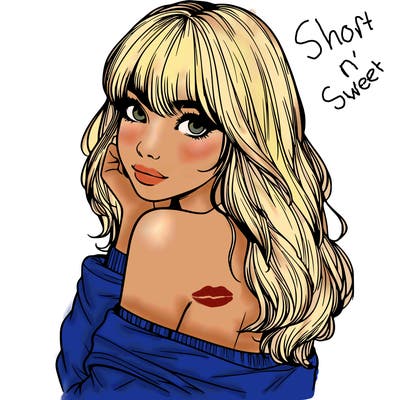 realistic girl with bangs looking over her shoulder