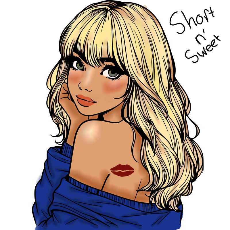 realistic girl with bangs looking over her shoulder