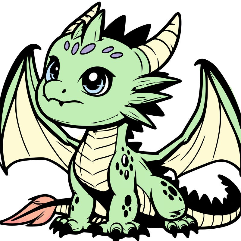 fierce baby night dragon