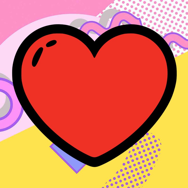 a blank heart