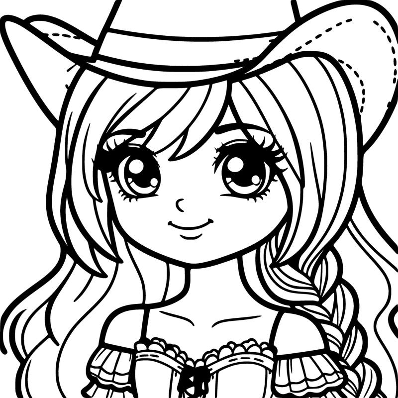 a country girl wearing a cowboy hat