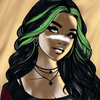 detailed realistic girl