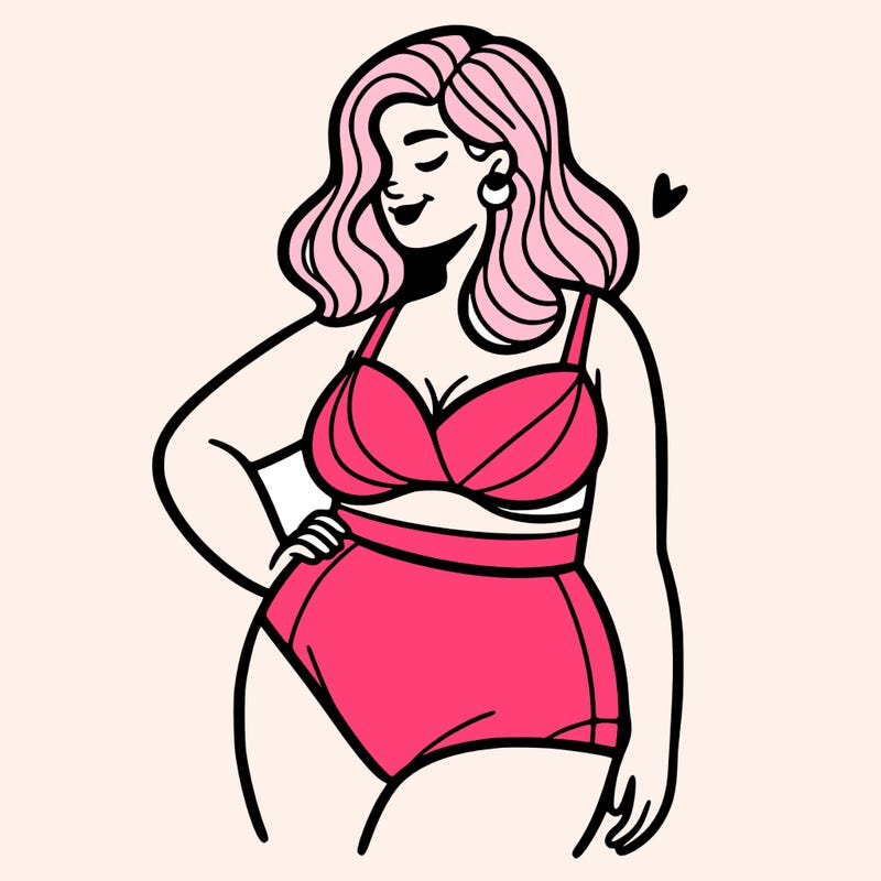 plus size woman bathing suit