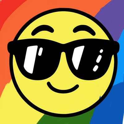 emoji with sunglasses