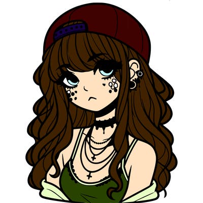 scene girl aesthetic