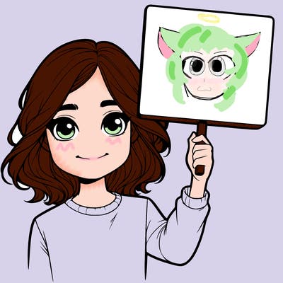 realistic girl holding up a sign