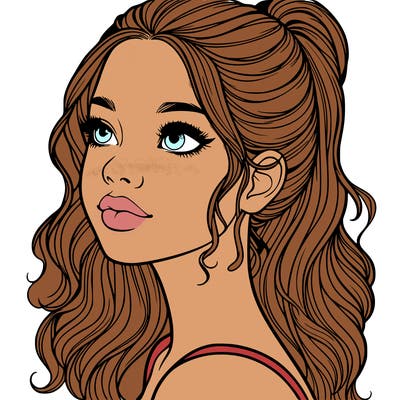 beautiful realistic girl