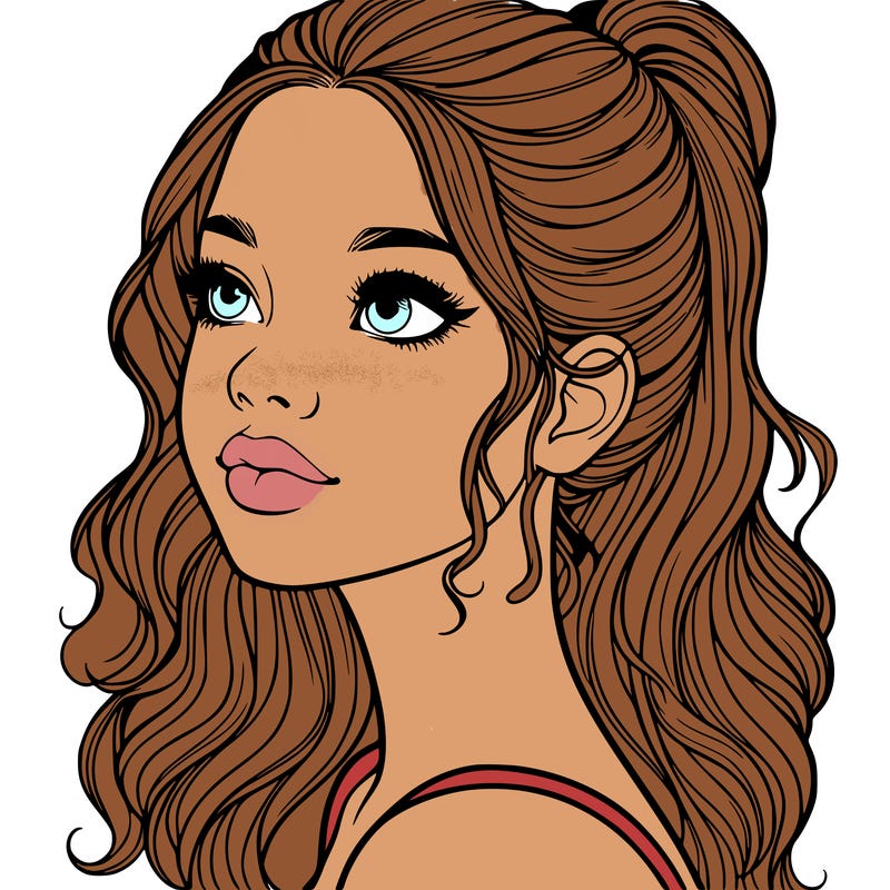 beautiful realistic girl