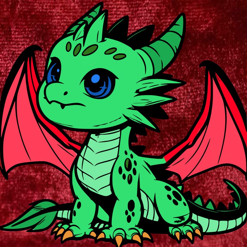 fierce baby night dragon