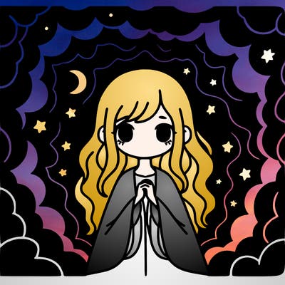 girl withe darkness