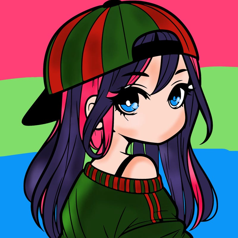 girl with a backward hat on