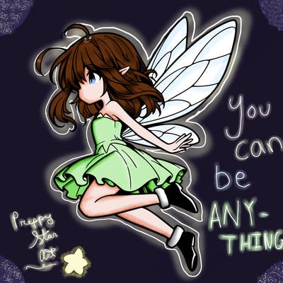 manga fairy flying