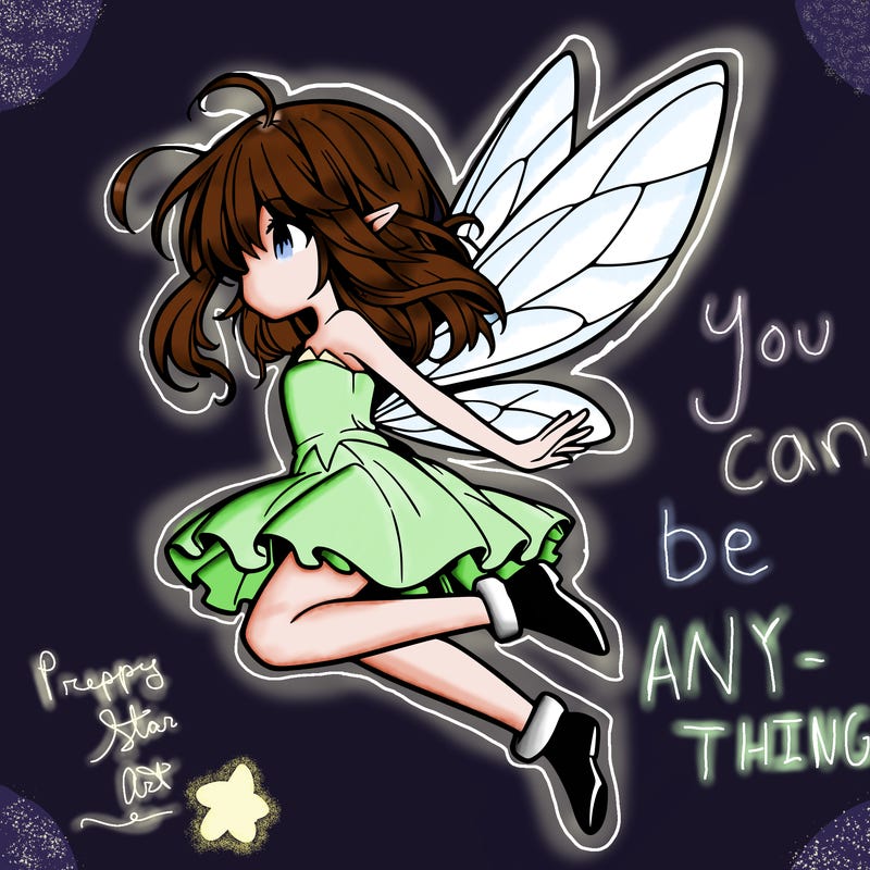 manga fairy flying