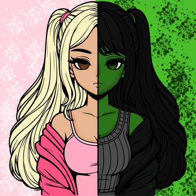 realistic girl split