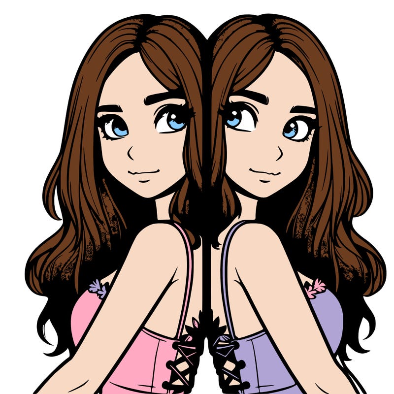 a realistic girl split