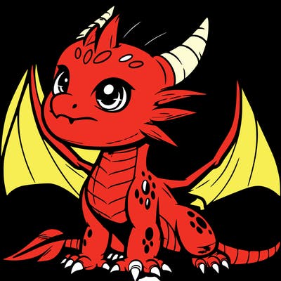 fierce baby night dragon