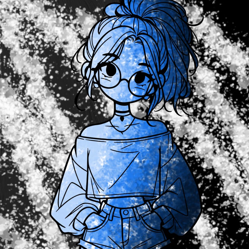 girl with a messy ponytail glasses a baggy crop top and jean shorts