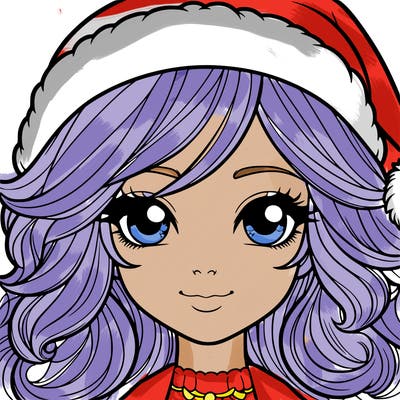 realistic christmas girl