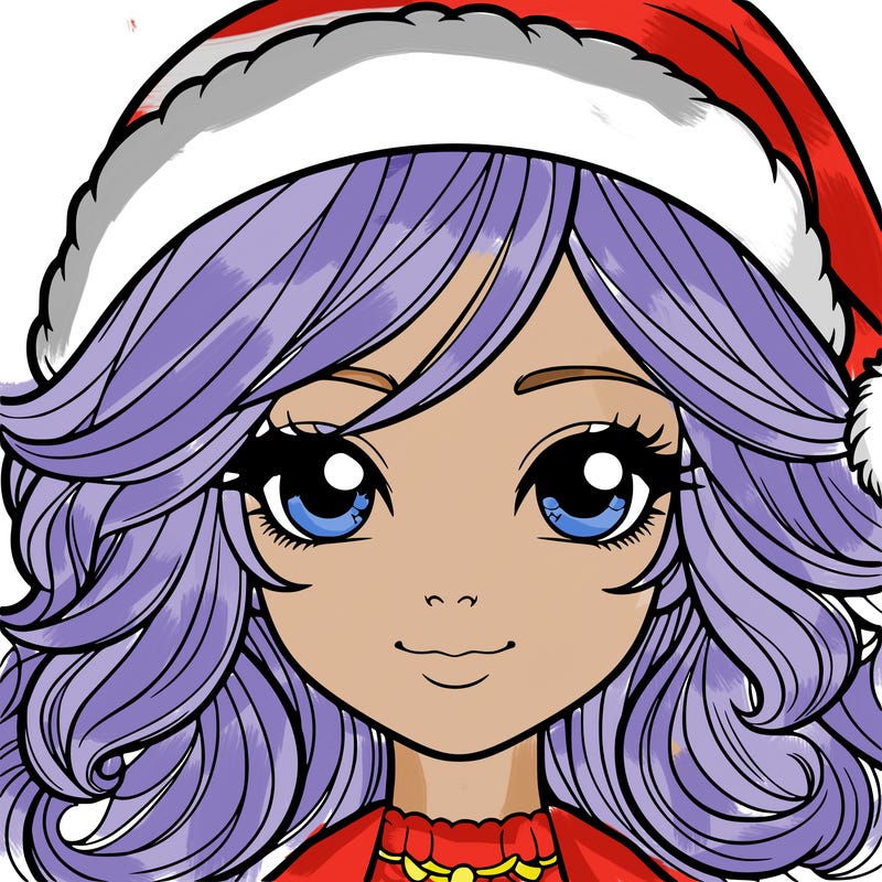 realistic christmas girl