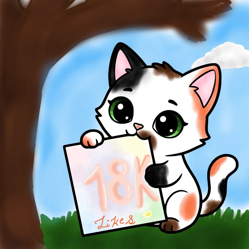 a small cat with a blank sheet of paper in its hand. the cat is sooooooo cute!