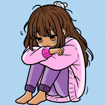 depressed girl