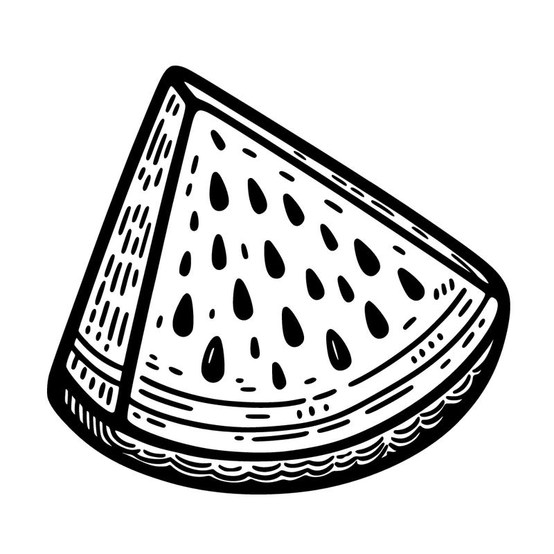 a wedge of watermelon
