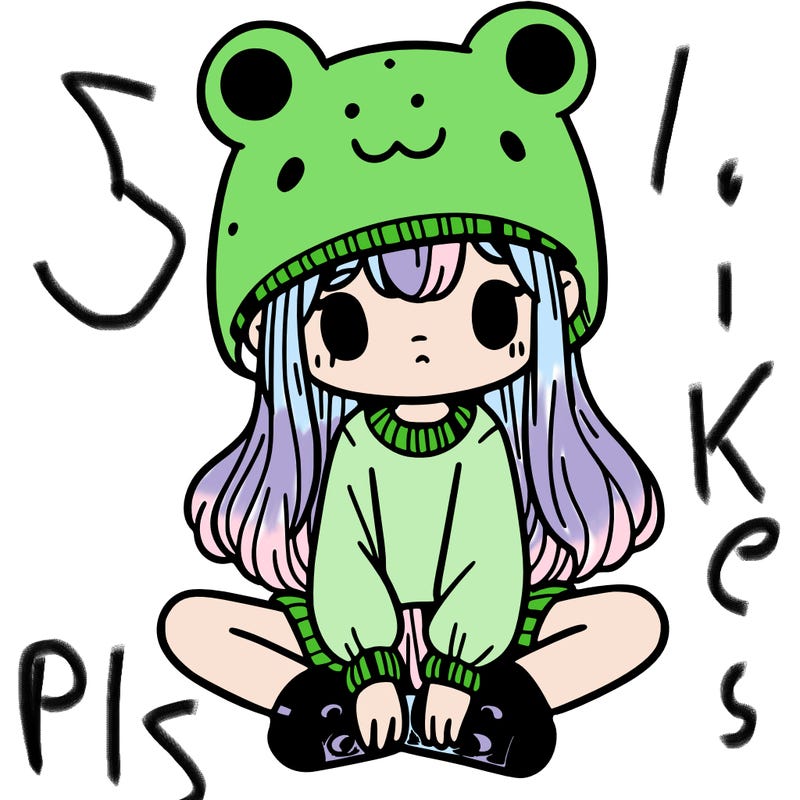 a girl wearing a frog hat and some frog socks