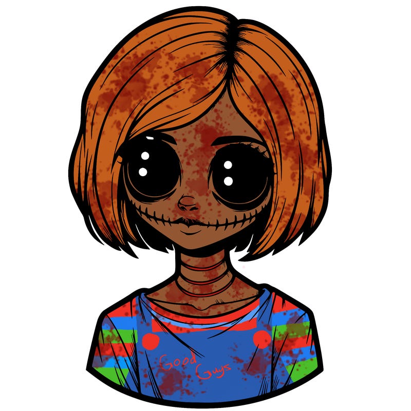 realistic creepy girl